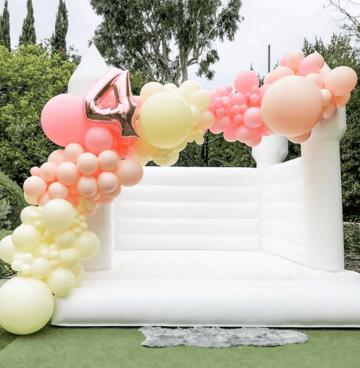 White Bounce House Rental 