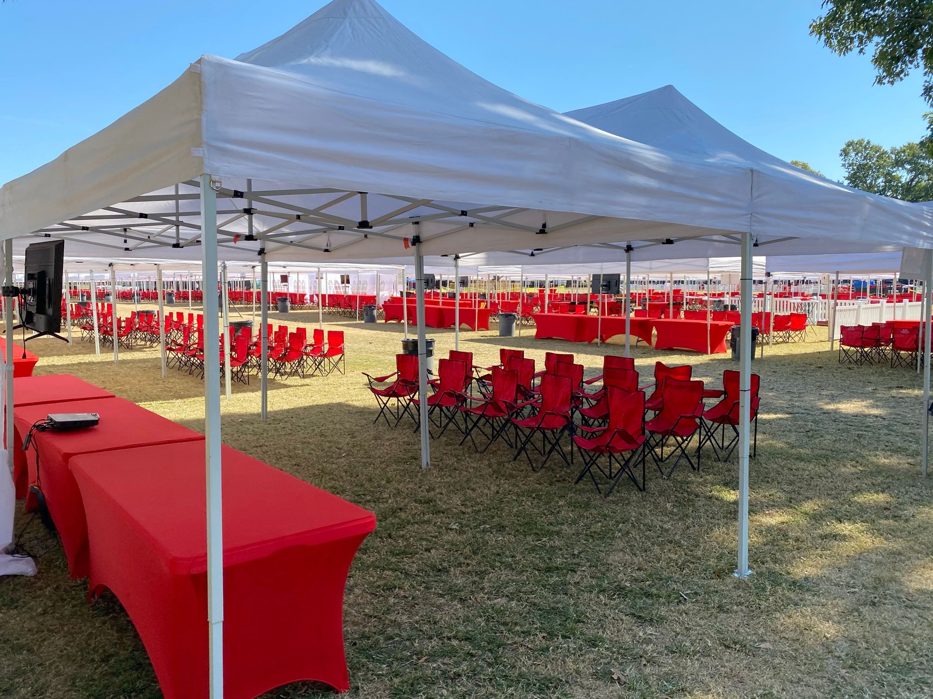 Tent and tailgating chairs